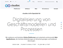 Tablet Screenshot of cloudtec.ch